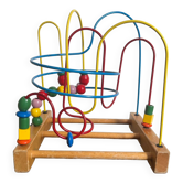 Children's toy made of wood and metal