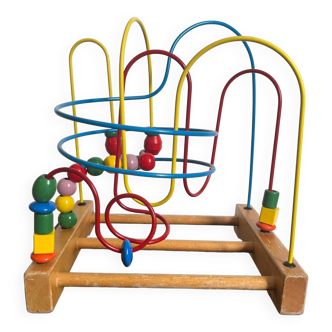 Children's toy made of wood and metal