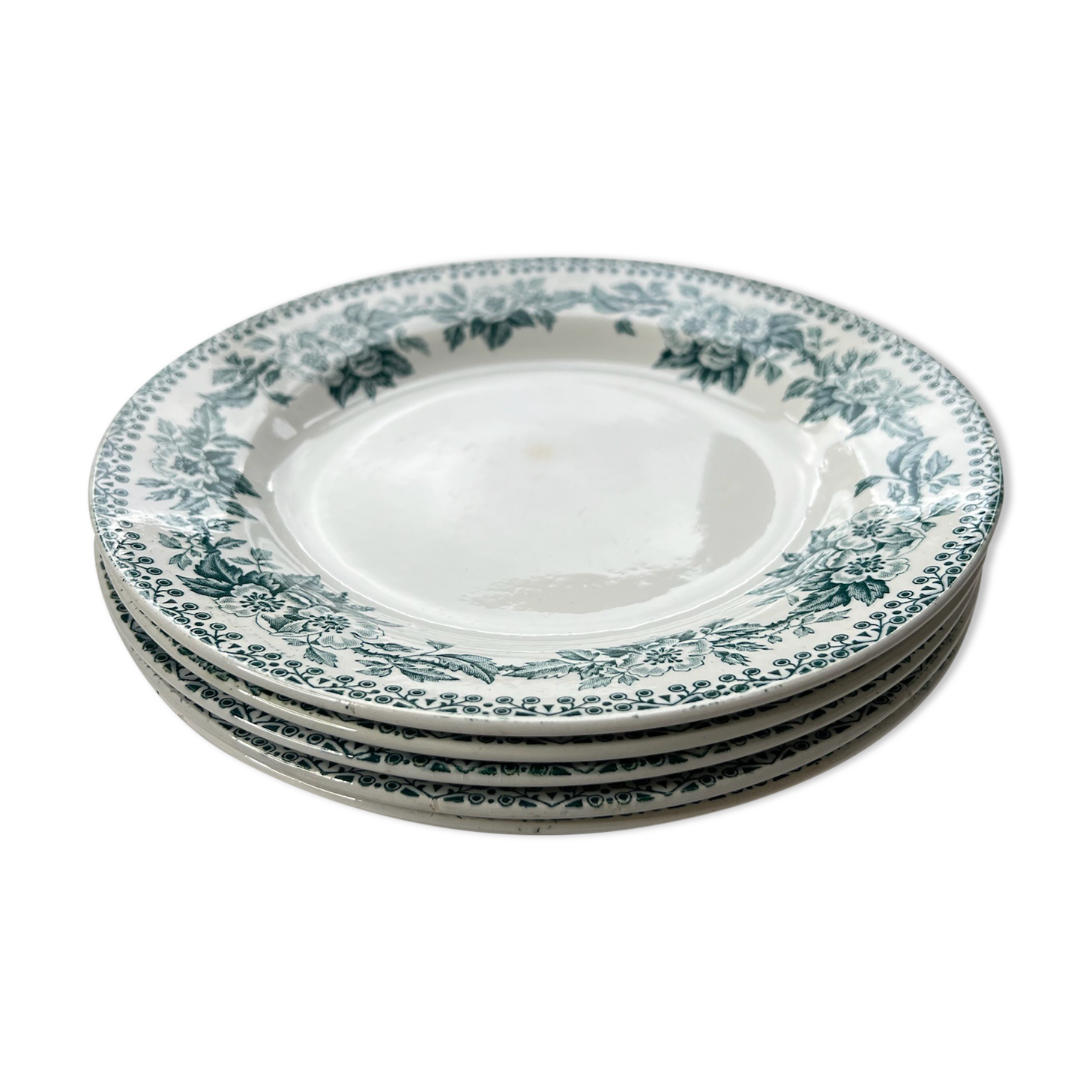 Lot de 5 assiettes Terre de fer