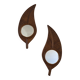 Pair of bamboo mirrors Vivai Del Sud