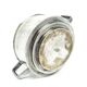 Art Deco sugar bowl, silver-plated brass, Poland, 1930s