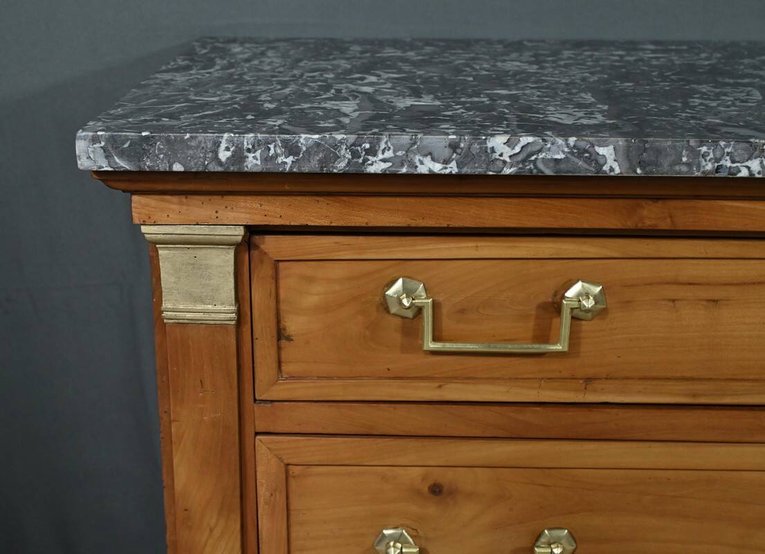 Small Cherrywood Chest of Drawers, Directoire Period – Early 19th Century