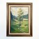 Painting "The Tree in the Valley", oil on panel, signed, 1936