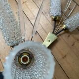 Pair of vintage mid-century tulip wall sconces from the 1950s