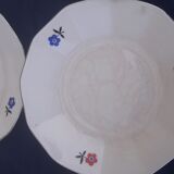Czechoslovakia porcelain coffee service pattern blue flowers and red art deco flowers