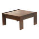 Vintage square Brutalist coffee table designed by Harry de Groot for Leolux