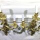 Pair of sconces Bronze 3 lights Louis XV