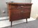 Scandinavian bedside feet compass 1970 walnut