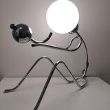 Vintage table lamp chromed metal