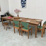 Farmhouse table "Dark Brown", spindle legs XXL 300 X 90 cm