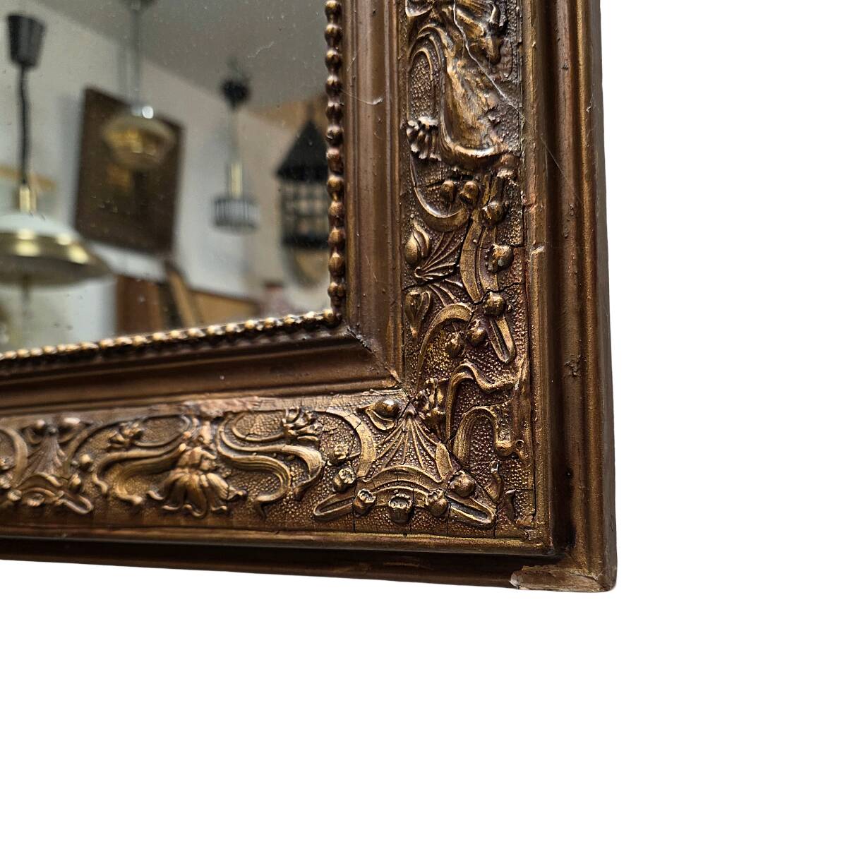 French Art Nouveau mirror, early 1900s.