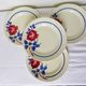 4 vintage dessert plates from K&G Luneville model Chantal 221014