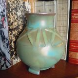 Vase en grès flammé début XXème