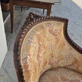 Chaise longue decorated with butterflies in Louis XVI style from the Napoleon III period