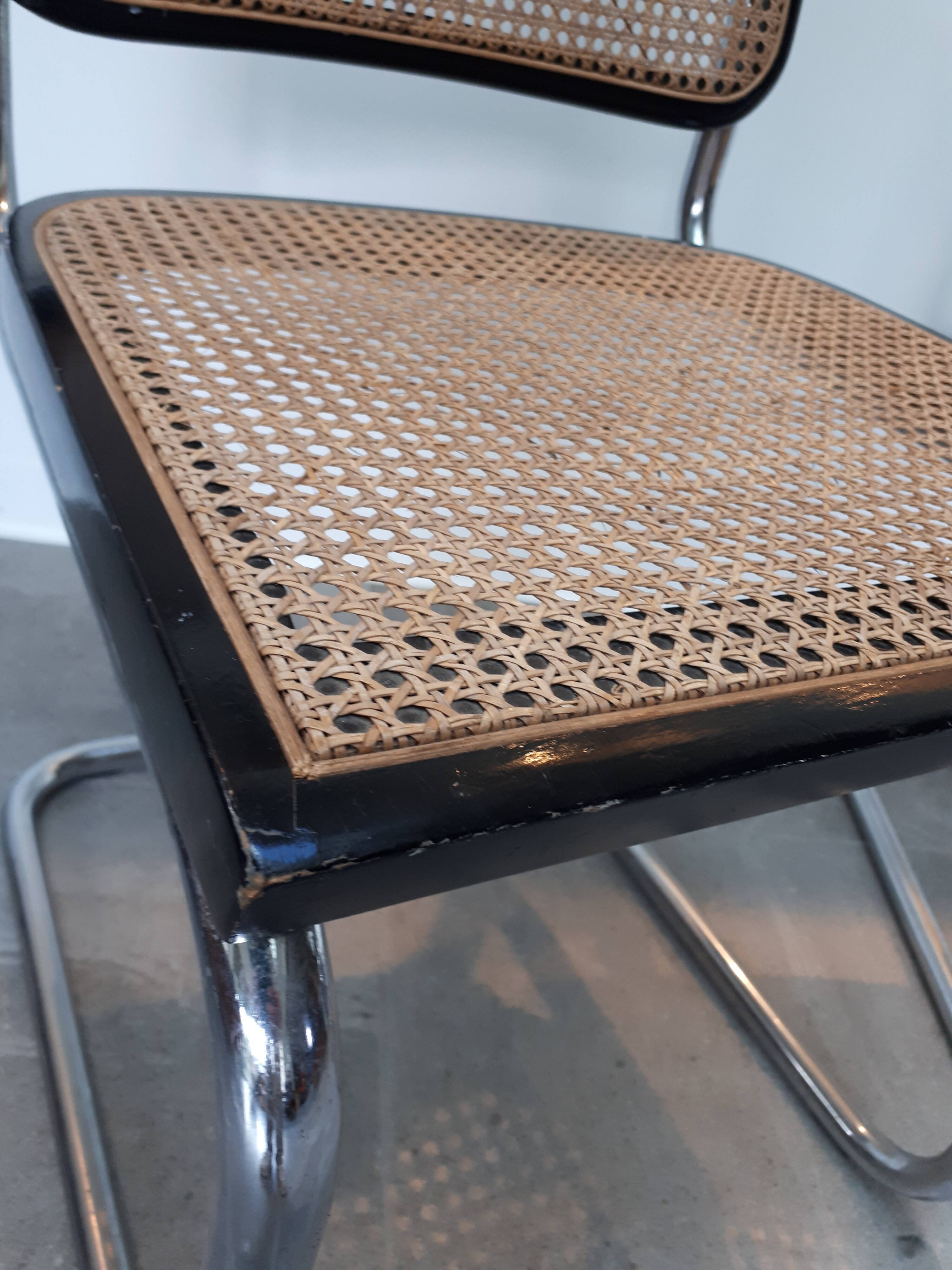 Paire de chaises Cesca par Marcel Breuer