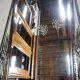 Miroir art deco 1930 en fer forge glace biseautee