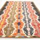 9x12 Geometric Style Turkish Vintage Kilim Rug, 264x383Cm