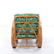 Vintage set of bamboo lounge armchairs and sofa with coffee table Paul Frankl, 1960s