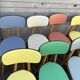 (lot) 14 Heart Compass Multicoloured Chairs