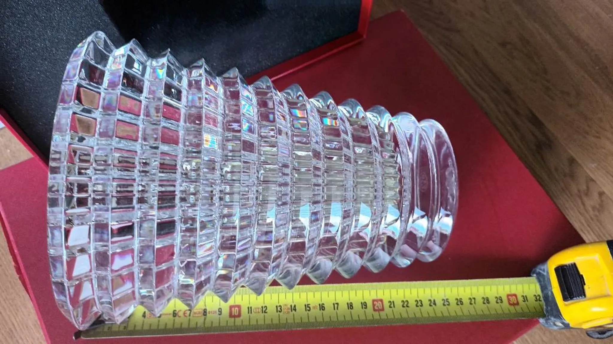 Vase eye oval baccarat 24 cm crstal transparent