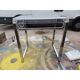 Table basse vintage chrome et plastique transparent