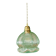 Suspension globe vintage en verre transparent