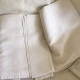 Country sheet in large linen marked FD