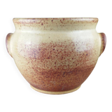 Grand Cache-Pot en Grès Vernissé – Signé Accolay n 18, H 19,5 cm