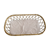 Rattan cradle with mattress