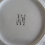 8 plates dessert porcelain Guy Degrenne decoration Basket fruit flowers