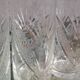 6 engraved crystal lemonade glasses from the Art Deco period