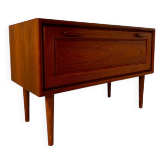 Scandinavian low "TV" unit in teak.
