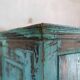 Blue 2-level wardrobe, 4 doors, natural interior, recovered from Indian homes