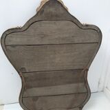 Gilded wooden mirror decoration shell Louis XIV