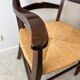 Vintage solid wood chair with a straw seat – Chic country style