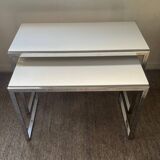 Duo de tables gigognes vintage années 70
