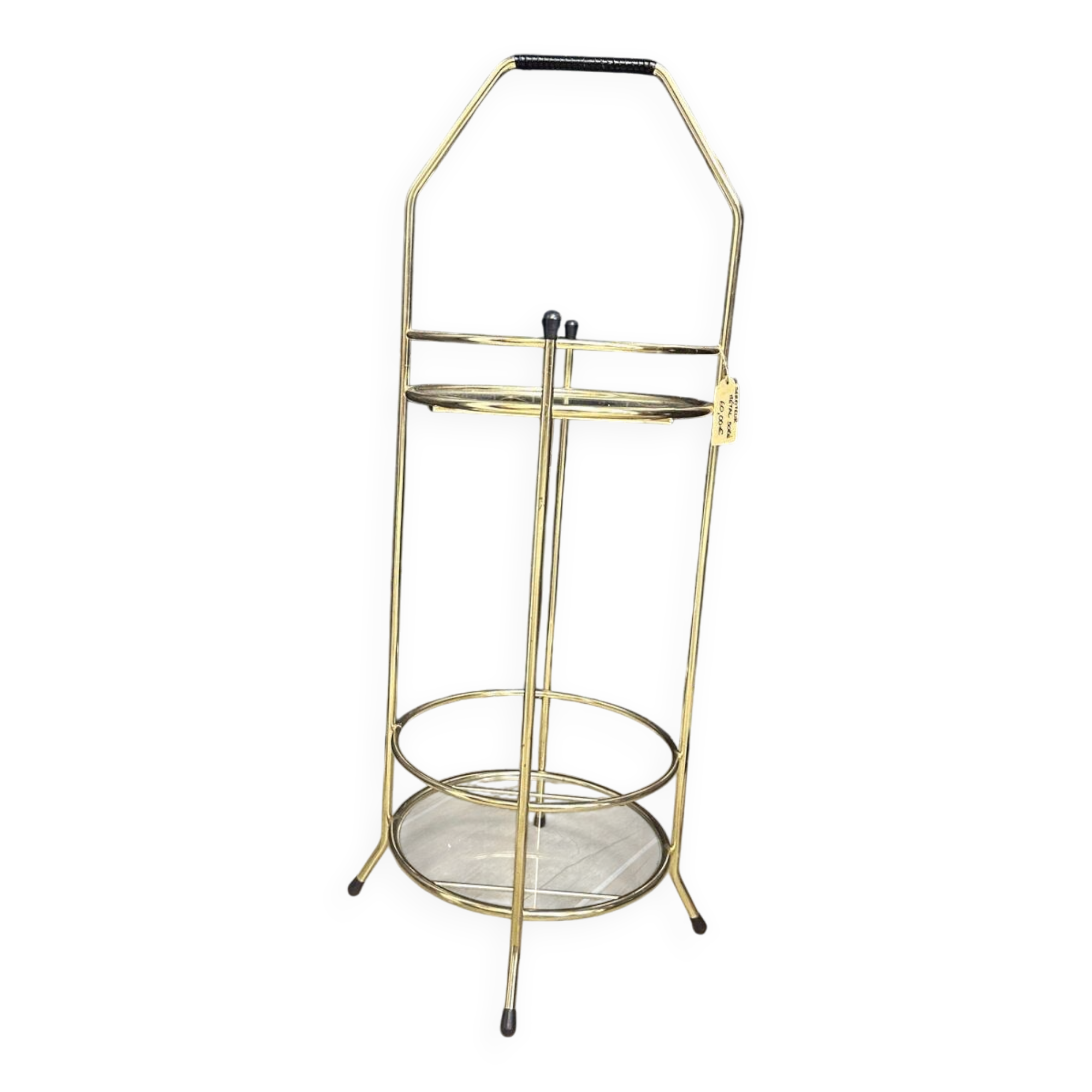 Gold metal side table