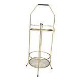 Gold metal side table