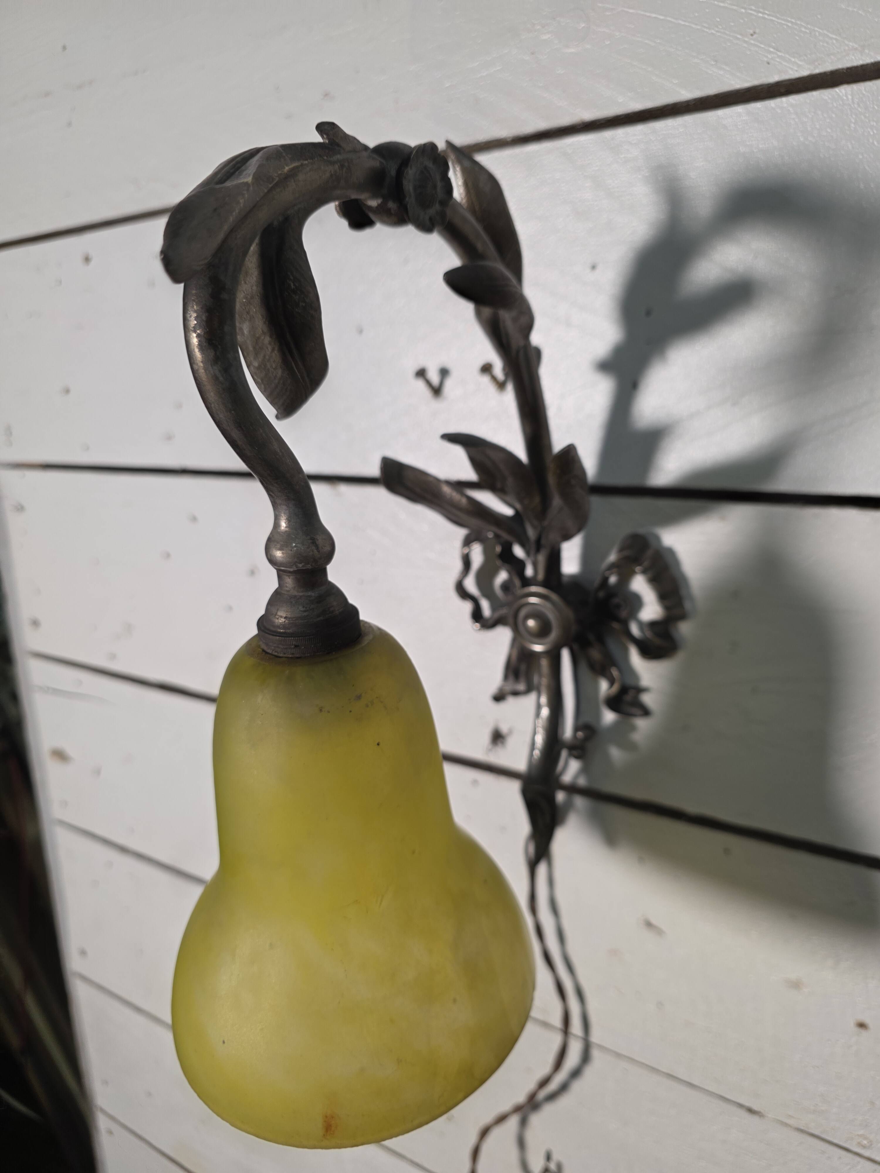 Pair of Louis XVI style bronze wall sconces