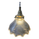 Suspension en verre holophane vintage - 2 disponibles