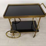 Vintage golden brass rolling service