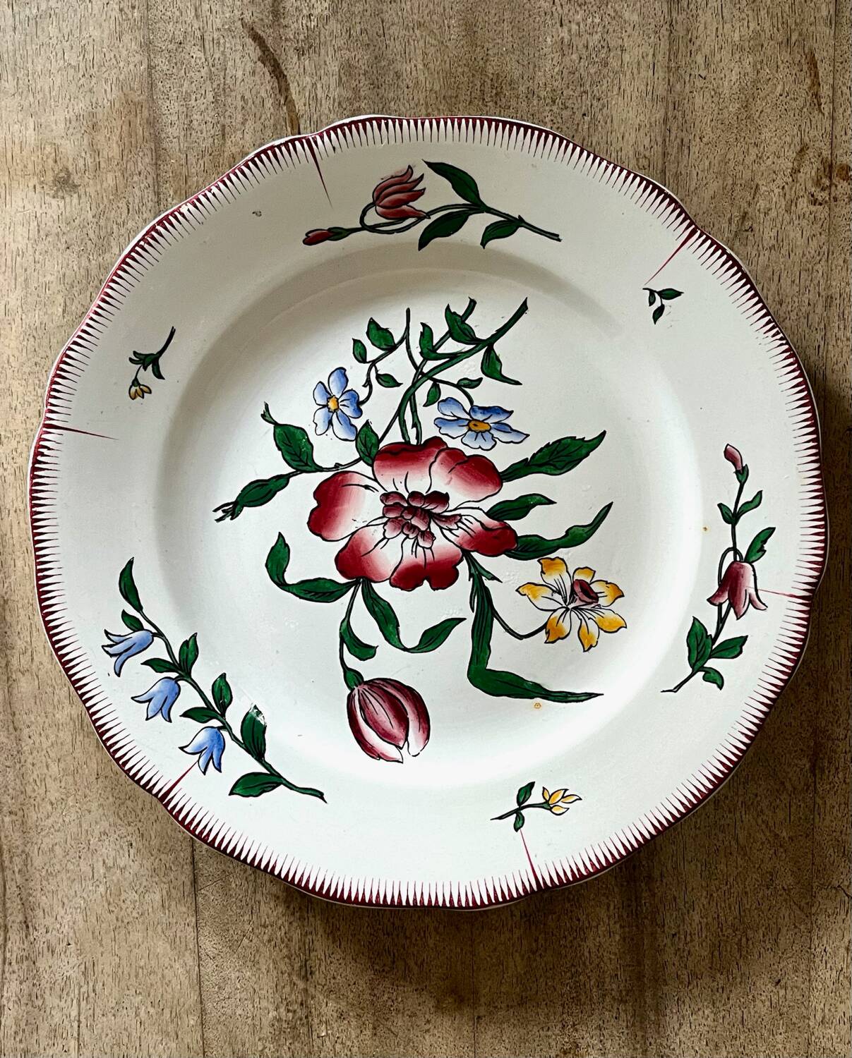 7 Sarreguemines flat plates