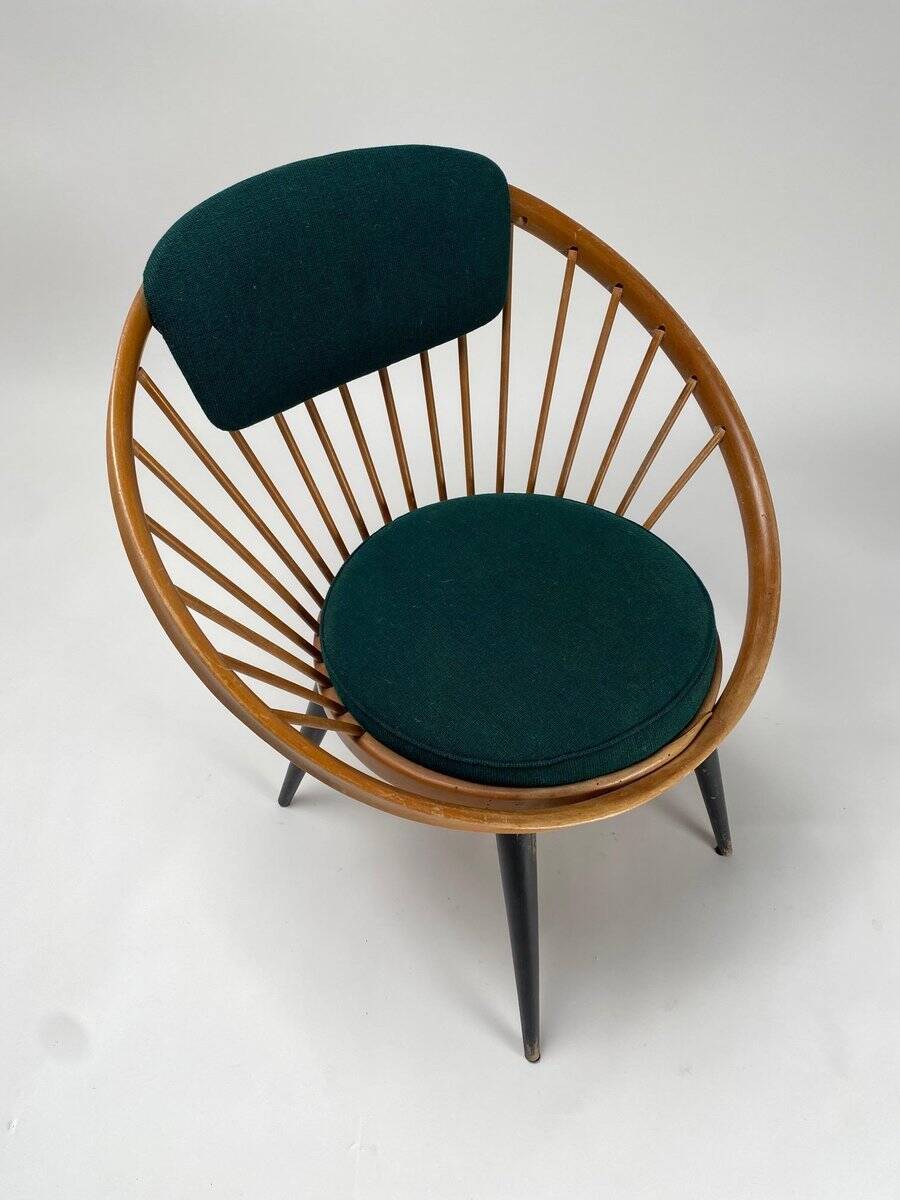 Fauteuil rond attribué à Yngve Ekström pour Swedese, Suède, années 1960