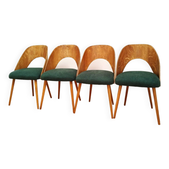 Chaises de Proj. A. Suman, Tatr Nabytok pour Tatra, Tchécoslovaquie, années 1960, Set de 4