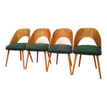 Chaises de Proj. A. Suman, Tatr Nabytok pour Tatra, Tchécoslovaquie, années 1960, Set de 4