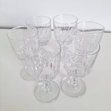 Vintage stemmed aperitif glasses