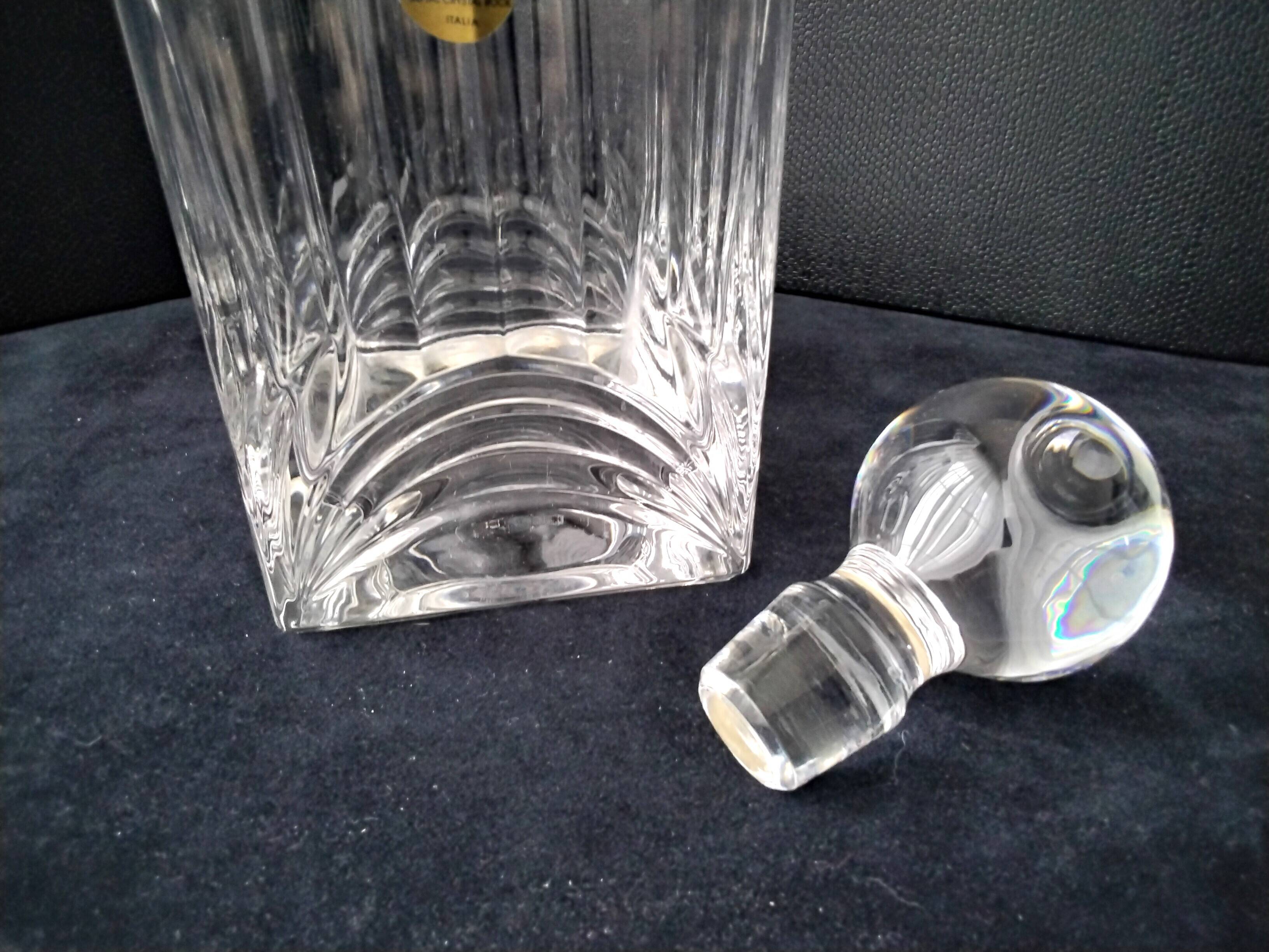 CRC Crystal Whiskey Decanter