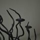 Black brutalist tree candle holder “tree of life” 1970s.