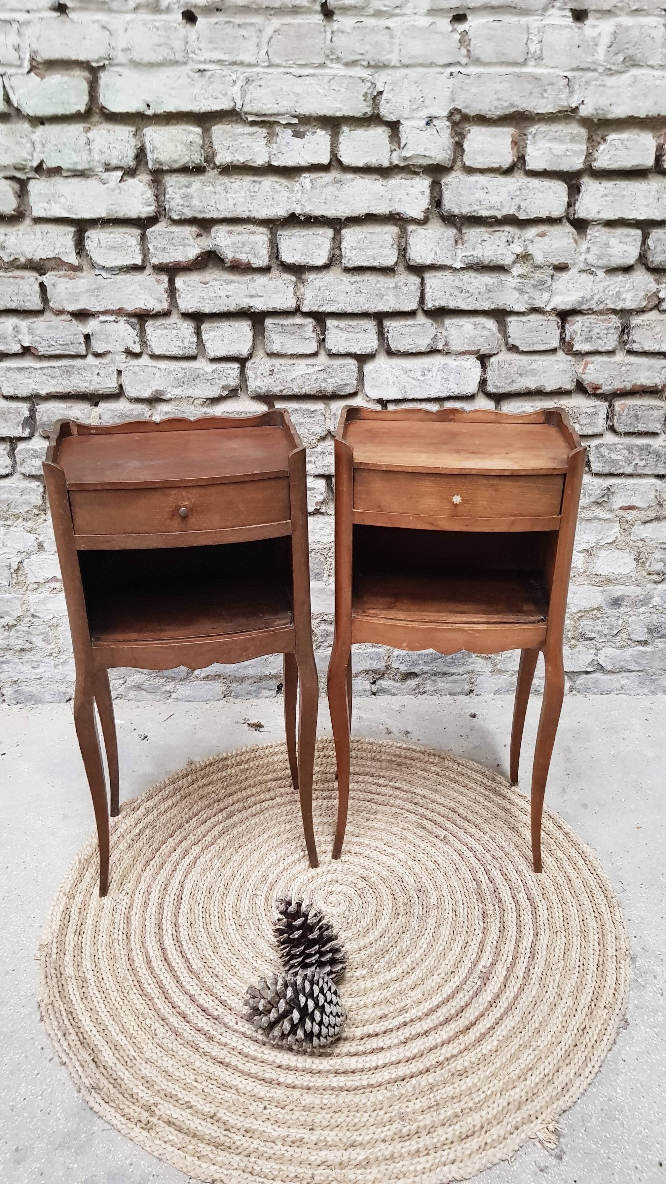Pair of Louis XV style bedside tables
