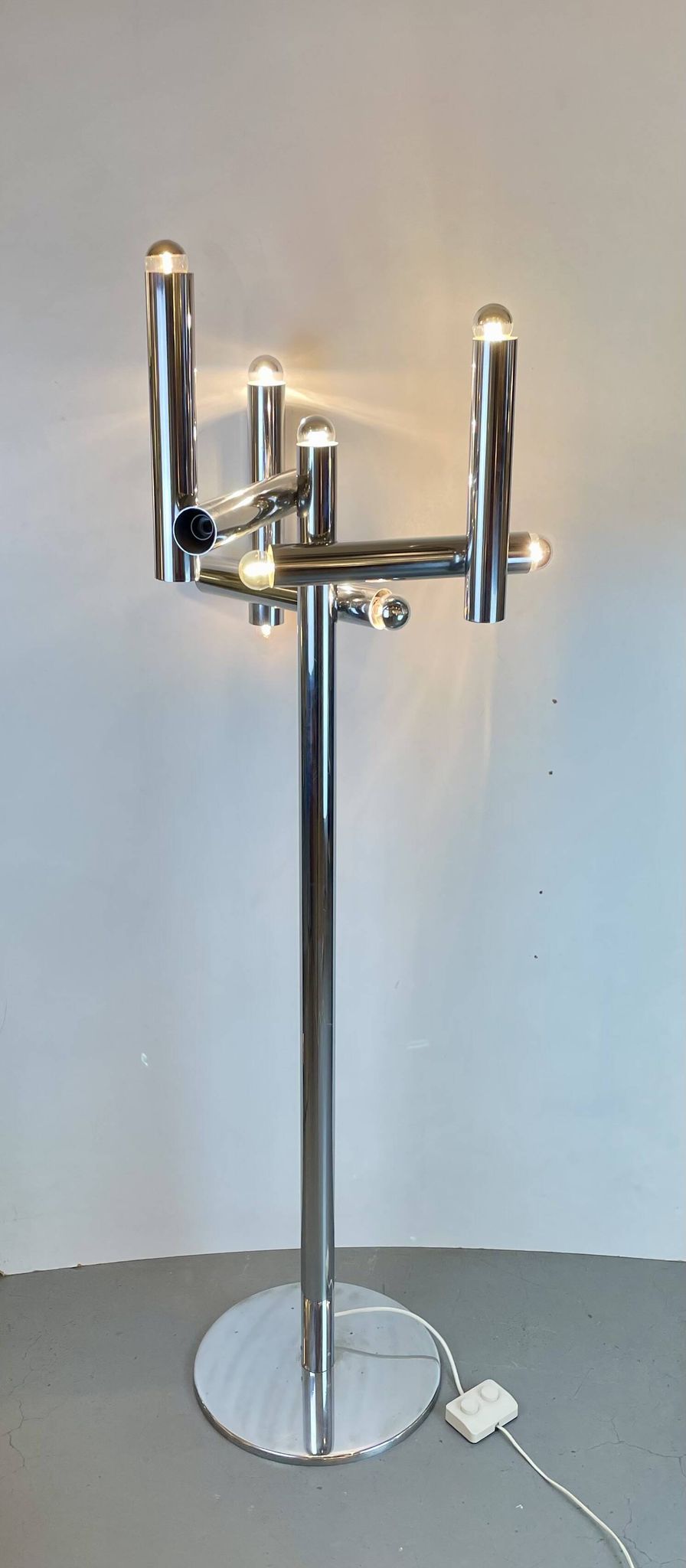 Lampadaire space age attribuée à Goffredo Reggiani, Italie, années 1970